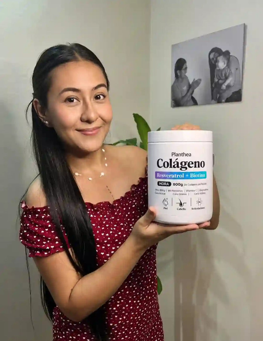 Clienta con el Colágeno Planthea Resveratrol + Biotina